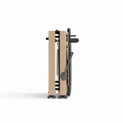 Foldable Pilates Reformer & Equipment - Pilates Reformer Workout Machine for Home Gym with Reformer Accessories, Reformer Box, Padded Jump Board - up to 300 Lbs Weight Capacity