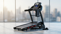 4.5HP Folding Treadmill for Home with 15 Auto Incline, Smart APP, 300Lbs, Hifi Bluetooth Speakers, 64 Programs, 10MPH Speed, Foldable Eletreadmill Running Machine, Knee Strap Gift — Lifestyle