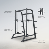 Fitness Equipment Strength Exercise Shoulder Press Smith Machine — infographic