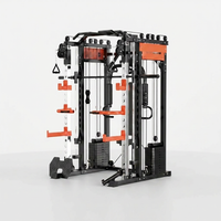 Home Gym Smith Machine Cable Crossover Weightlifting Sports Training — Studio Shot