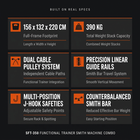 Smith Machine Cable Crossover Built for Full-Body Training, Multifunction Strength System, Durable Metal Frame — Results & Stats