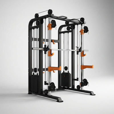 Smith Machine Cable Crossover Built for Full-Body Training, Multifunction Strength System, Durable Metal Frame
