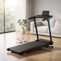 Treadmill with 0-15% Auto Incline, 0.6-7.5MPH Foldable Walking Pad Treadmill with Handle Bar for Home Small, 3.0HP Low Noise Portable Walking Running Machine for Small Space, 350LBS Capacity — Studio Shot