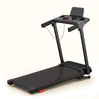 Treadmill with 0-15% Auto Incline, 0.6-7.5MPH Foldable Walking Pad Treadmill with Handle Bar for Home Small, 3.0HP Low Noise Portable Walking Running Machine for Small Space, 350LBS Capacity — Studio Shot