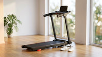 Treadmill with 0-15% Auto Incline, 0.6-7.5MPH Foldable Walking Pad Treadmill with Handle Bar for Home Small, 3.0HP Low Noise Portable Walking Running Machine for Small Space, 350LBS Capacity — Lifestyle