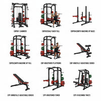 Smith Machine Designed for Safe Strength Training, Adjustable Bar Heights, Safety Catches, Metal Frame
