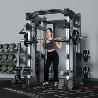 Smith Machine Cable Crossover Built for Full-Body Training, Multifunction Strength System, Durable Metal Frame