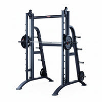 Smith Machine Designed for Safe Strength Training, Adjustable Bar Heights, Safety Catches, Metal Frame